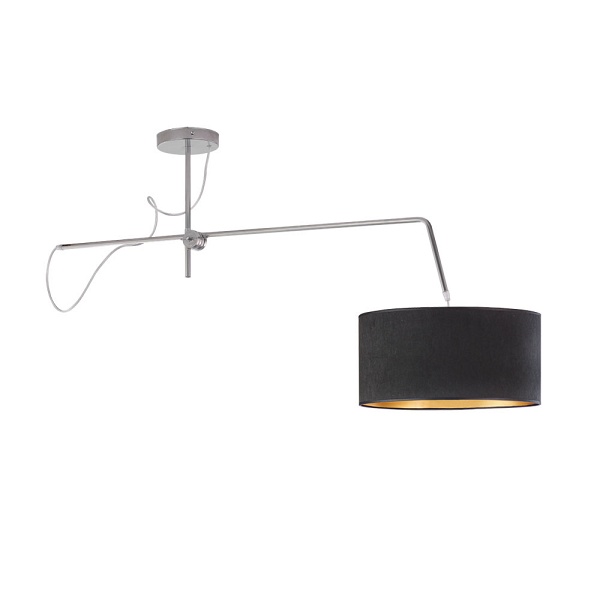 Lampa Welurowa  sufitowa z regulowanym ramieniem  RIO VELUR  Lysne