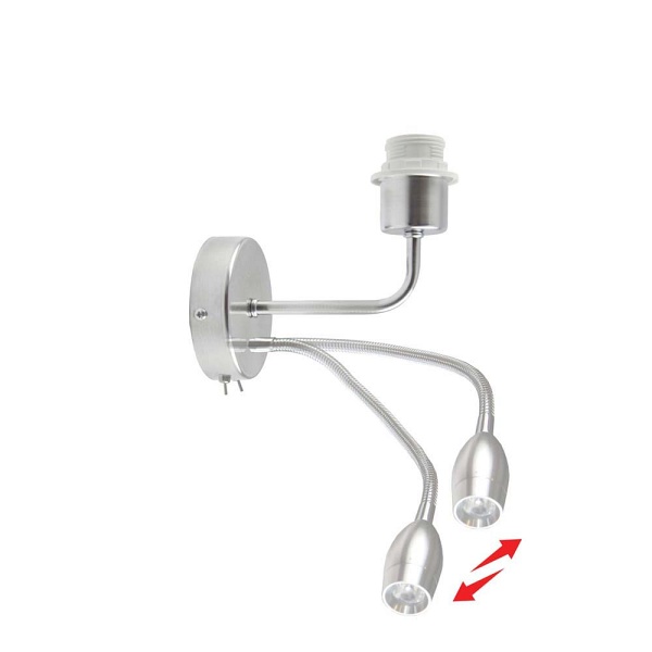 Kinkiet Nowoczesny  do sypialni LED CAPRI ECO z włącznikami  Lysne