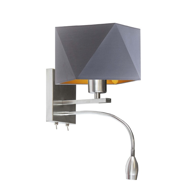 Kinkiet z dodatkowym panelem LED MESSA GOLD  Lysne