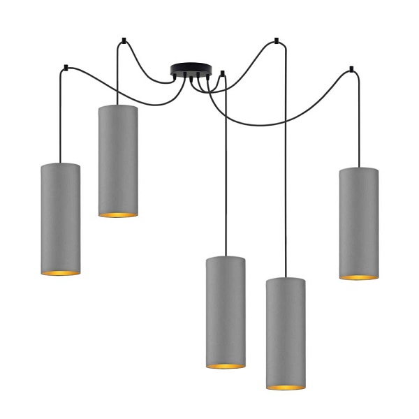 Żyrandol do salonu typu pająk VIZELA T5 GOLD  Lysne