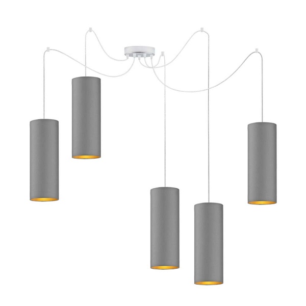 Lampa Designerska  wisząca pająk VIZELA T5 GOLD  Lysne
