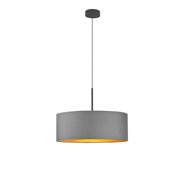 Lampa welurowa szara SINTRA VELUR fi - 50 cm kolor szary  Lysne