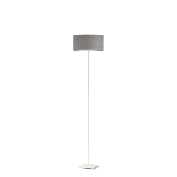 Lampa Elegancka  stojąca na chromowanym stelażu MEKSYK VELUR   Lysne