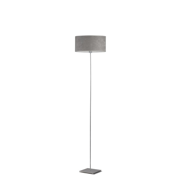Lampa Elegancka  stojąca na chromowanym stelażu MEKSYK VELUR   Lysne