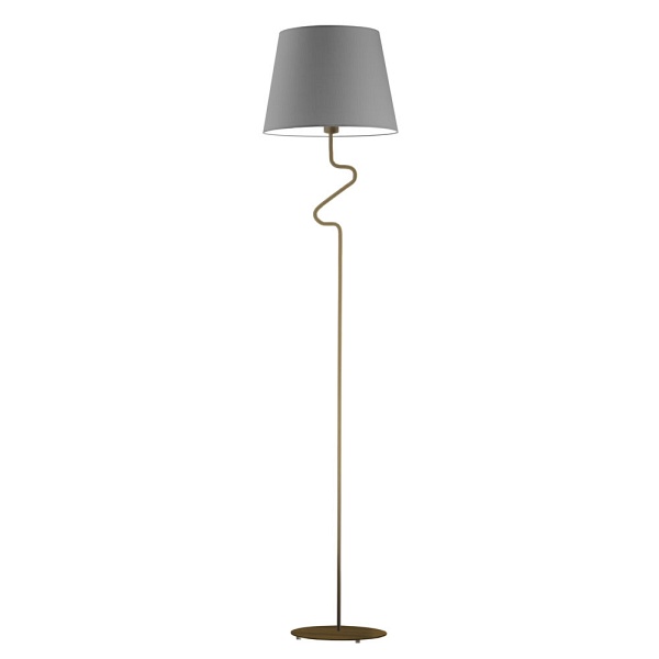 Lampa Designerska  stojąca do sypialni RIJAD GOLD  Lysne
