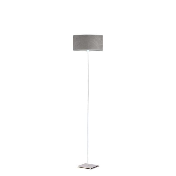 Lampa Elegancka  stojąca na chromowanym stelażu MEKSYK VELUR   Lysne