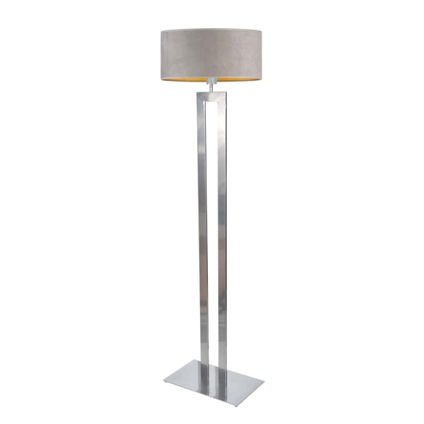 Lampa Designerska  podłogowa KALIFORNIA VELUR - złote wnętrze  Lysne