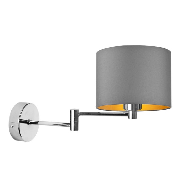 Lampa ścienna na wysięgniku BRAGE GOLD  Lysne