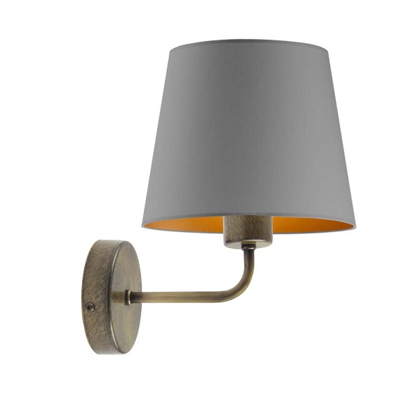 Kinkiet Nowoczesny  do sypialni BRAGE GOLD  Lysne