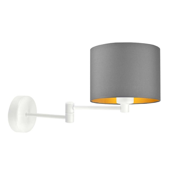 Lampa Nowoczesna  ścienna do sypialni BRAGE GOLD  Lysne