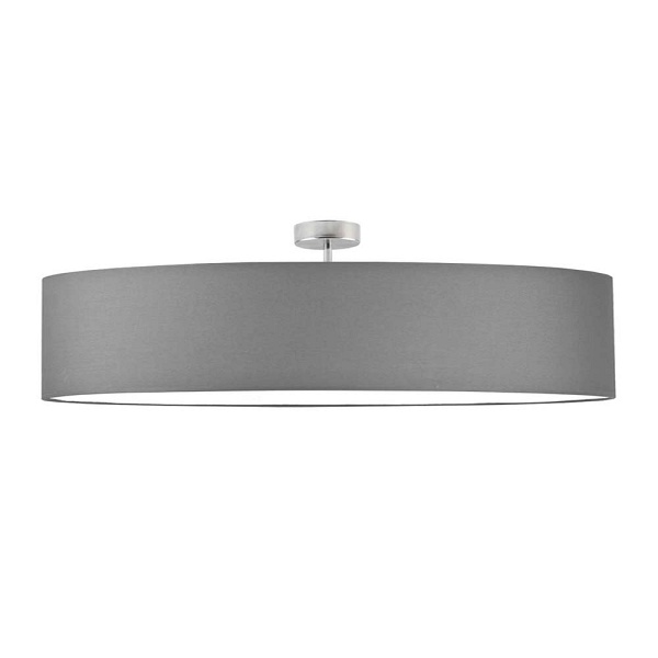 Plafon sufitowy GRENADA fi - 100 cm - kolor szary stalowy  Lysne