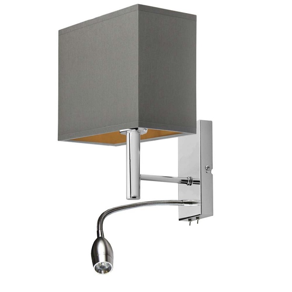 Kinkiet ledowy do sypialni ZIBO GOLD  Lysne