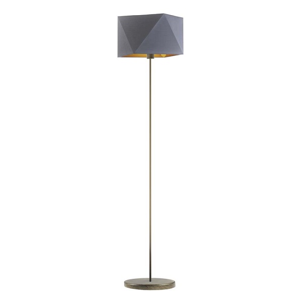 Lampa stojąca do salonu FIDŻI GOLD  Lysne