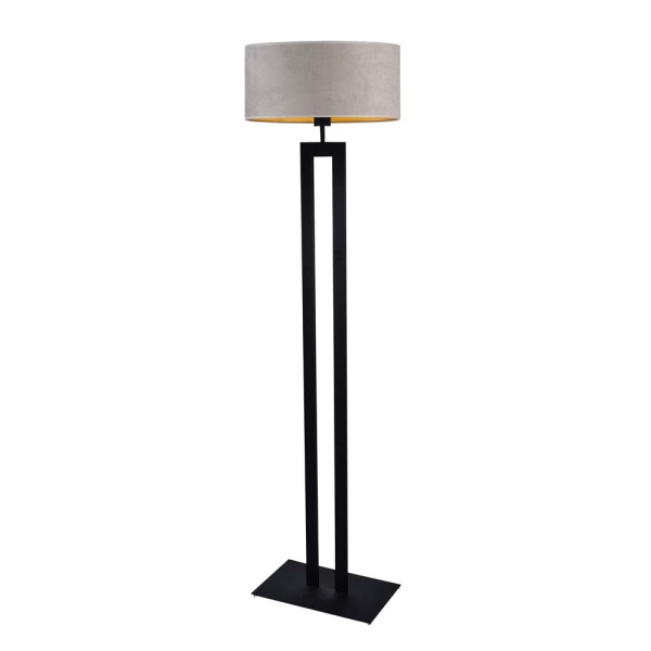 Lampa Designerska  podłogowa KALIFORNIA VELUR - złote wnętrze  Lysne