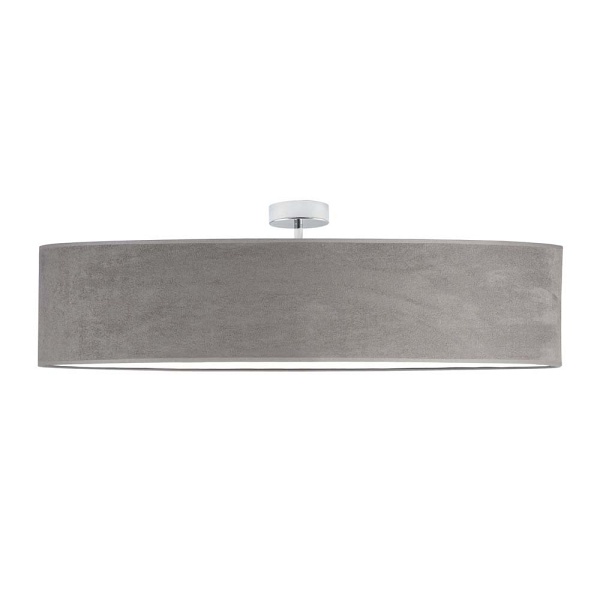 Żyrandol do jadalni GRENADA VELUR fi - 100 cm - kolor szary  Lysne