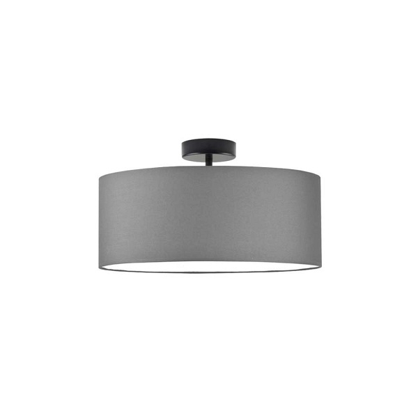 Lampa Designerska  plafonowa WENECJA fi - 40 cm - kolor szary stalowy  Lysne