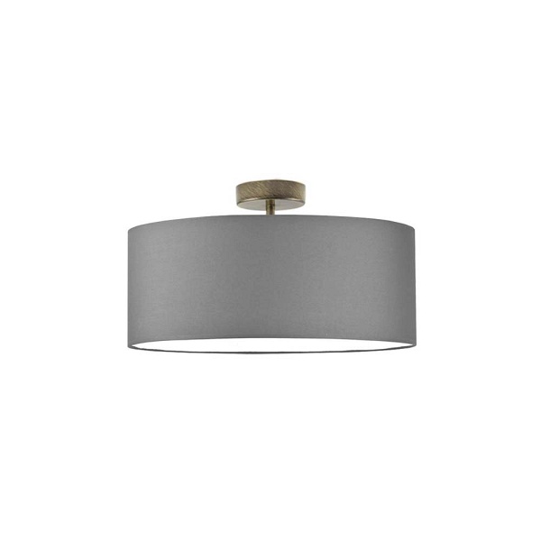 Lampa Designerska  plafonowa WENECJA fi - 40 cm - kolor szary stalowy  Lysne