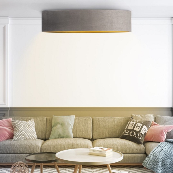 Plafon ze złotym wnętrzem MEDINA VELUR fi - 100 cm  Lysne