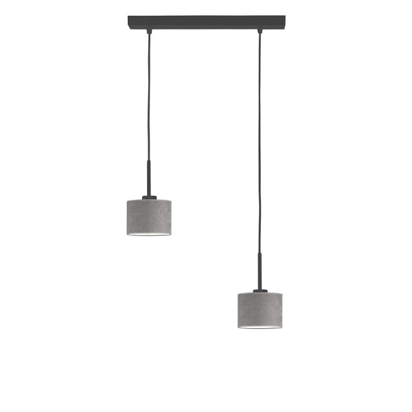 Lampa Czarna  sufitowa 2 - punktowa MONTANA VELUR  Lysne