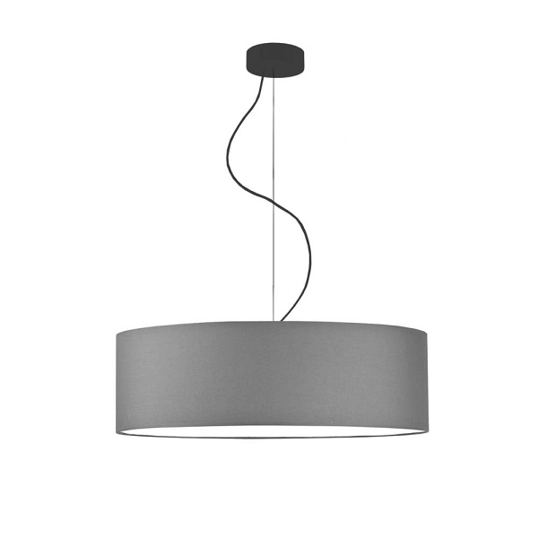 Lampa Stylowa  wisząca do jadalni HAJFA fi - 60 cm - kolor szary stalowy  Lysne