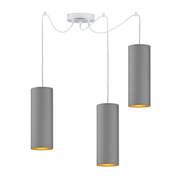 Lampa sufitowa z regulowaną wysokością VIZELA T3 GOLD  Lysne