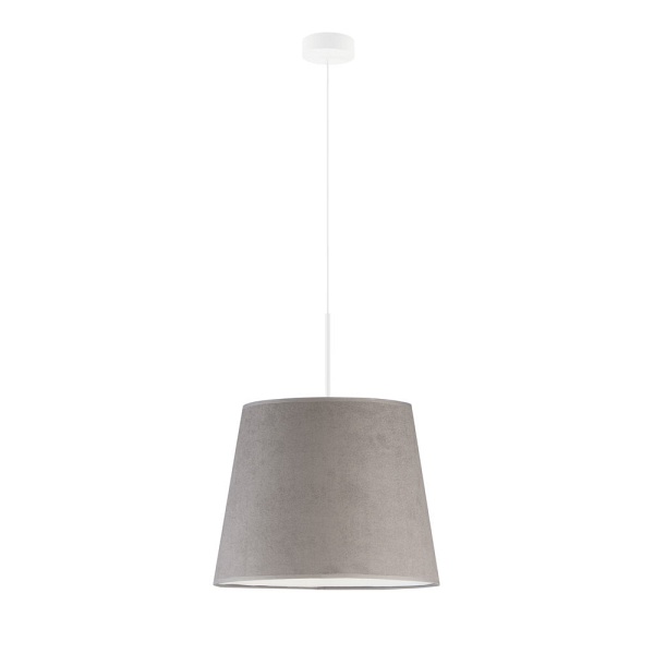 Lampa Nowoczesna  wisząca SARI VELUR - kolor szary  Lysne