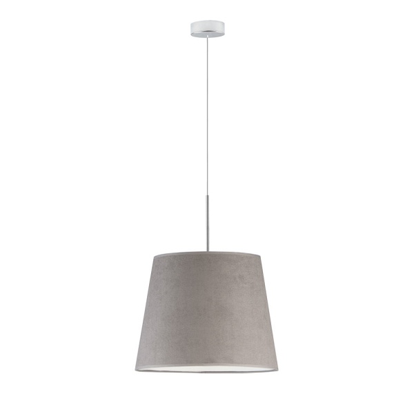 Lampa Nowoczesna  wisząca SARI VELUR - kolor szary  Lysne