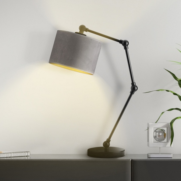 Stylowe oświetlenie stołowe do salonu ASMARA VELUR  Lysne