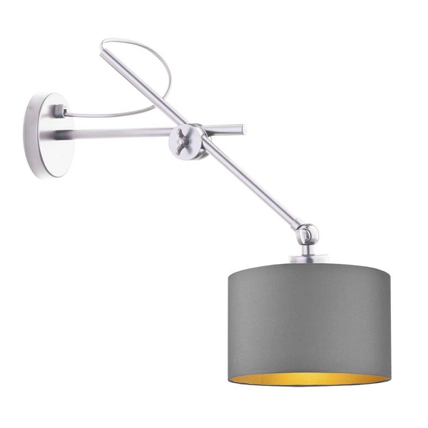 Lampka Regulowana  ścienna do czytania HAMILTON GOLD  Lysne
