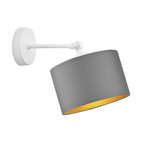 Designerska oprawa ścienna w białym kolorze TETE GOLD  Lysne