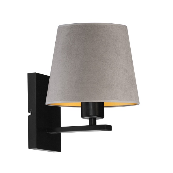 Kinkiet ze złotym wnętrzem HVAR VELUR  Lysne