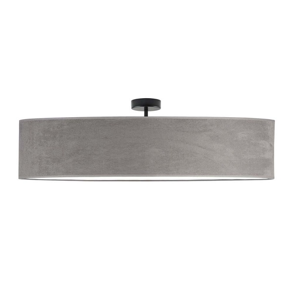 Żyrandol do jadalni GRENADA VELUR fi - 100 cm - kolor szary  Lysne