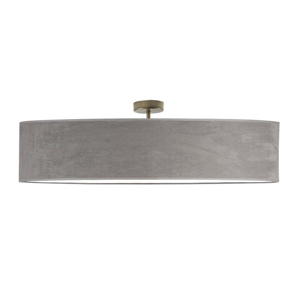 Żyrandol do jadalni GRENADA VELUR fi - 100 cm - kolor szary  Lysne
