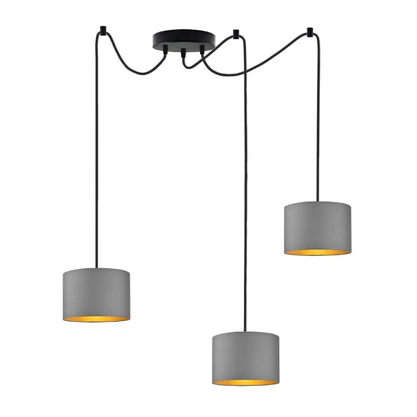 Lampa Nowoczesna  wisząca pająk WAIKIKI W3 GOLD  Lysne