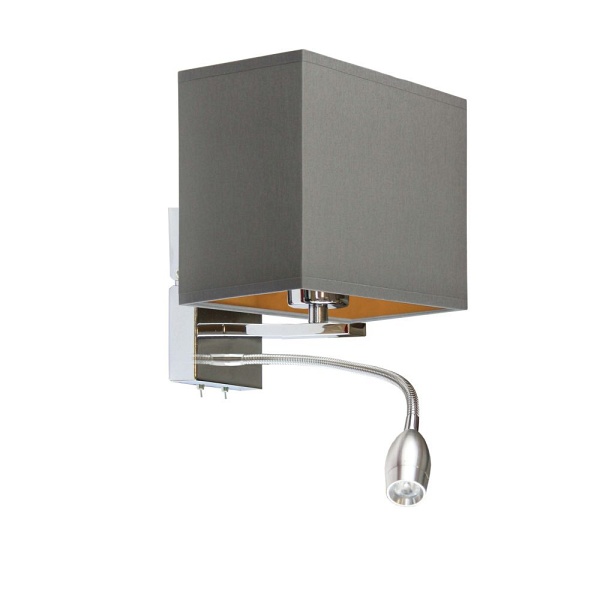 Kinkiet Nowoczesny  do sypialni ADDIS GOLD  Lysne