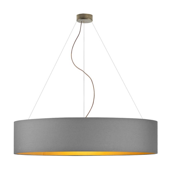 Lampa wisząca do salonu PORTO GOLD fi - 100 cm   Lysne