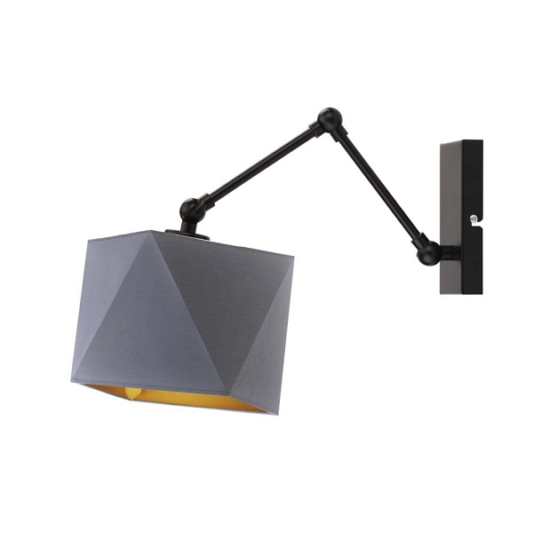 Lampa ścienna na wysięgniku AMARILLO GOLD  Lysne