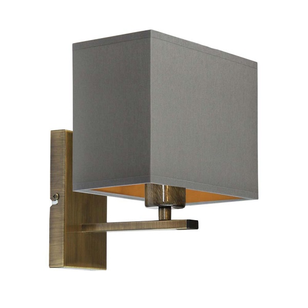 Kinkiet Prostokątny  MALAGA GOLD  Lysne