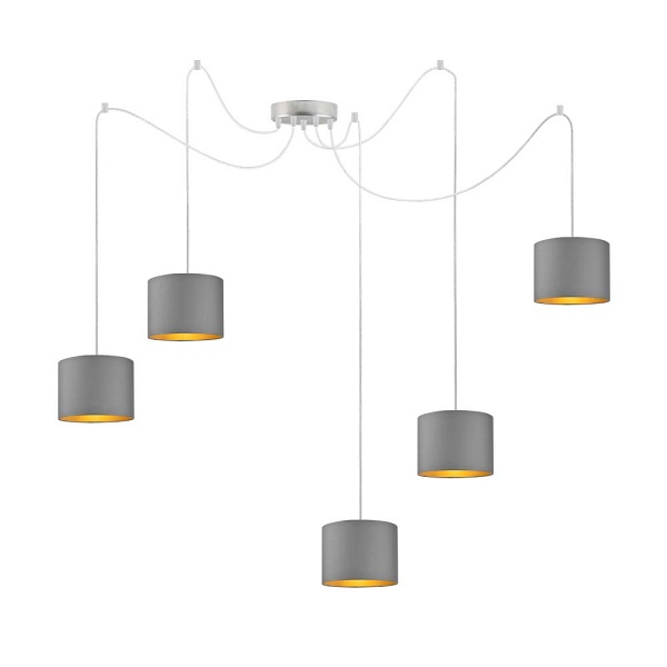 Lampa Wisząca  pająk WAIKIKI W5 GOLD  Lysne