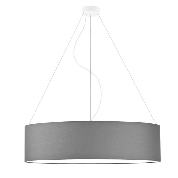 Lampa Geometryczna  wisząca PORTO fi - 80 cm - kolor szary stalowy  Lysne
