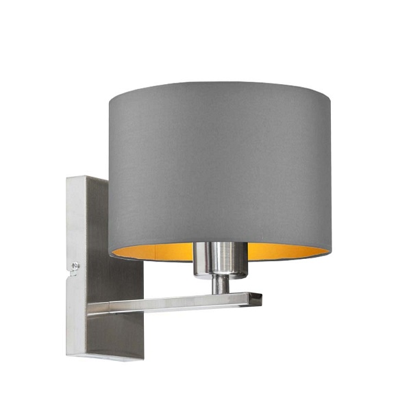 Kinkiet do pokoju na ścianę ELVORA GOLD  Lysne