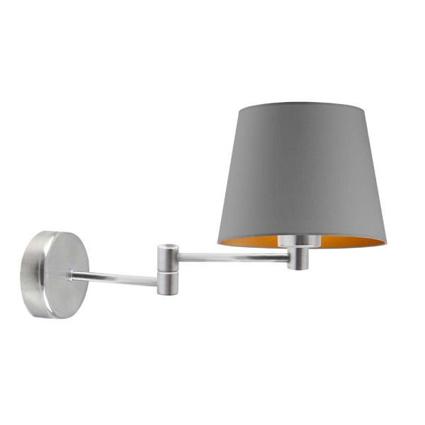 Lampa ścienna na wysięgniku ruchomym LUGO GOLD  Lysne