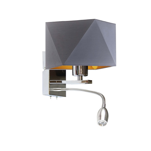 Kinkiet z dodatkowym panelem LED MESSA GOLD  Lysne