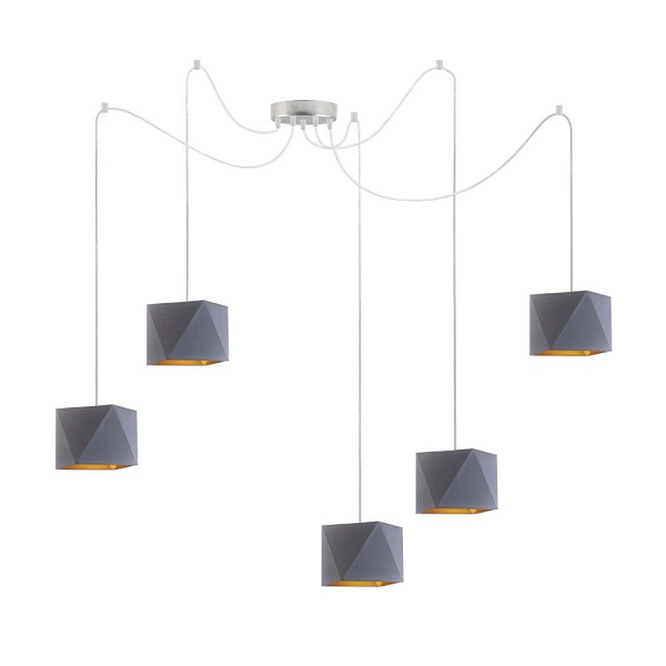 Lampa sufitowa z regulowaną wysokością KANO D5 GOLD  Lysne