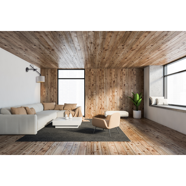 Kinkiet na białym wysięgniku HAMILTON VELUR  Lysne