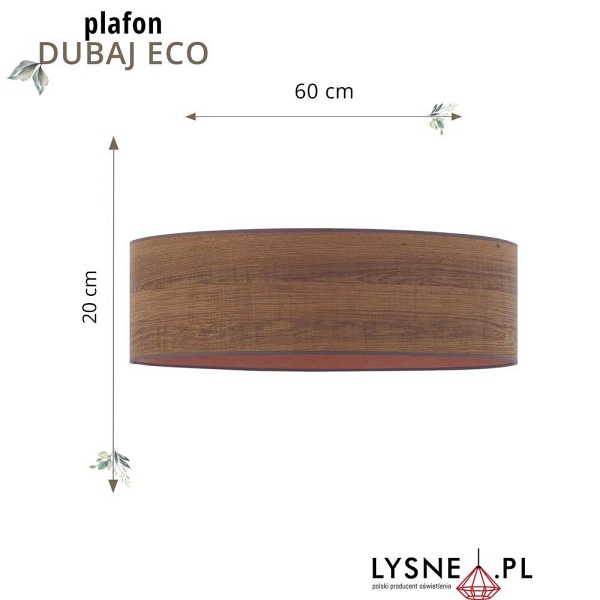 Plafon DUBAJ ECO fi - 60 cm  Lysne