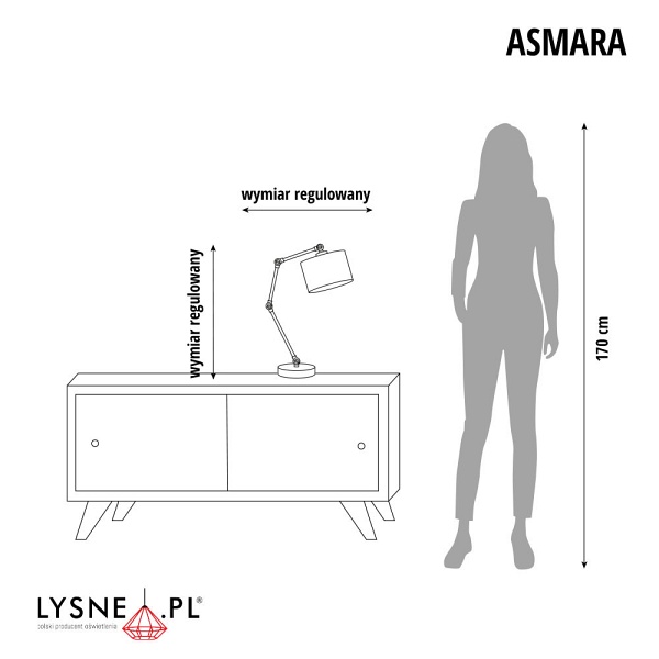 Lampka stołowa ASMARA ECO  Lysne
