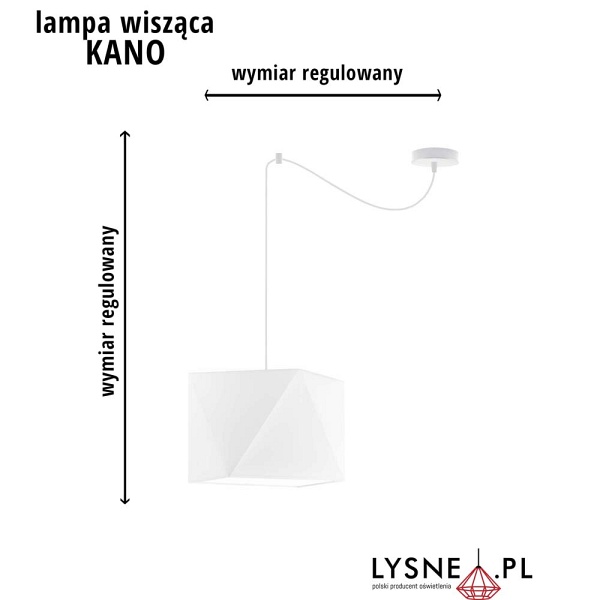 Lampa Geometryczna  wisząca KANO D1  Lysne