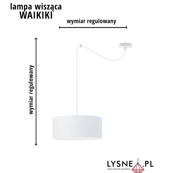 Lampa wisząca WAIKIKI W1  Lysne