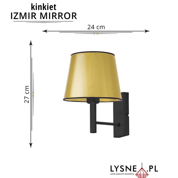 Kinkiet ZMIR MIRROR  Lysne